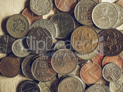 Vintage Pound coins