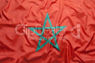 Textile flag of Morocco