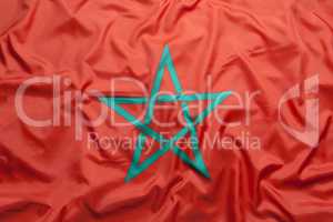 Textile flag of Morocco