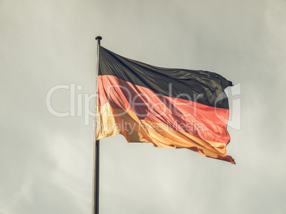 Vintage looking German flag