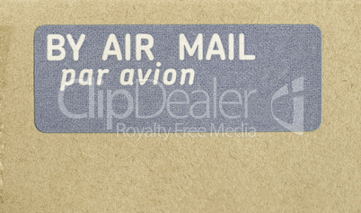 Vintage looking Airmail letter