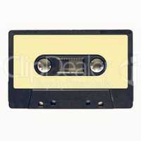 Vintage looking Tape cassette yellow label