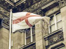 Vintage looking England flag