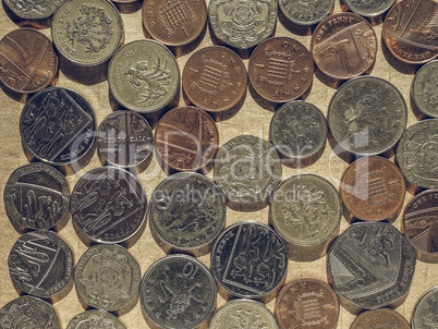 Vintage Pound coins