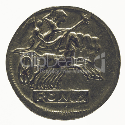 Vintage Roman coin