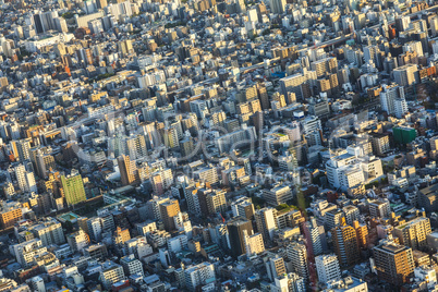 Aerial View of the Tokyo City, Japan