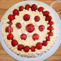 Home made strawberry cake