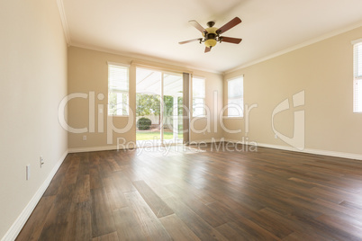 Room with Finished Wood Floors.