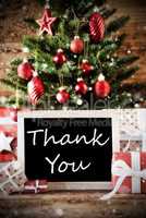 Christmas Tree With Thank You
