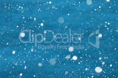 Light Blue Christmas Paper Background, Copy Space, Snowflakes