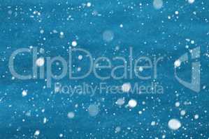 Light Blue Christmas Paper Background, Copy Space, Snowflakes