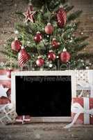 Nostalgic Christmas Tree With Copy Space