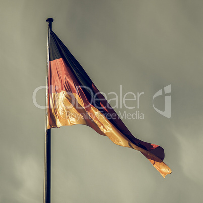 Vintage looking German flag