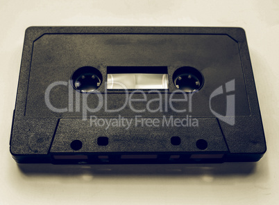 Vintage looking Black tape cassette