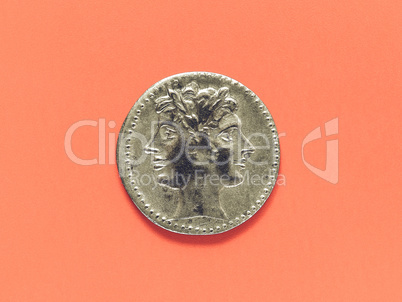 Vintage Ancient roman coin