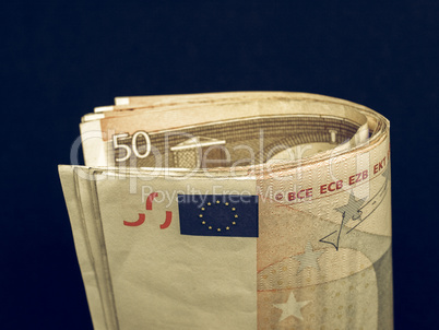 Vintage Euro note
