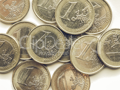 Vintage Euro coins