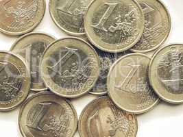 Vintage Euro coins