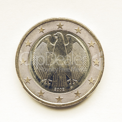 Vintage German Euro coin