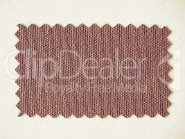 Vintage looking Red fabric sample