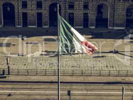 Vintage looking Italian flag