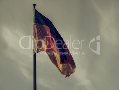 Vintage looking German flag