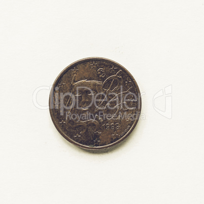 Vintage French 1 cent coin
