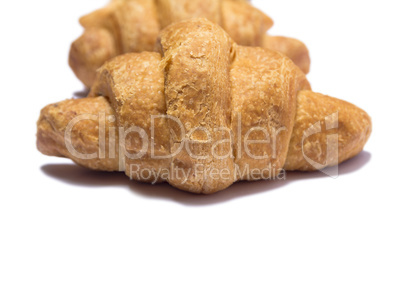 The croissant (close up on white background)