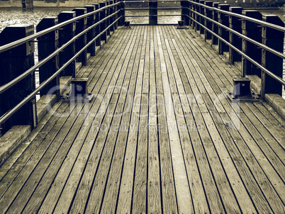 Vintage looking Deck pier