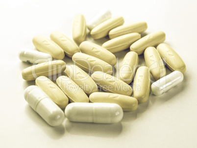 Vintage looking Pills picture