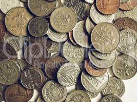 Vintage Pound coins