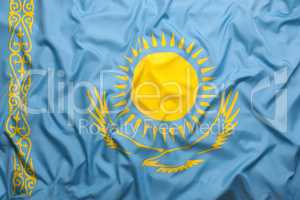 Textile flag of Kazakhstan