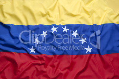 Textile flag of Venezuela