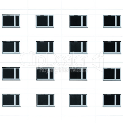 Residential building windows background