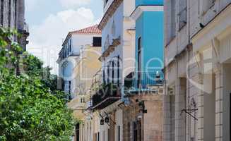 Havanna Kuba Seitenstraße mit alte Gebäude