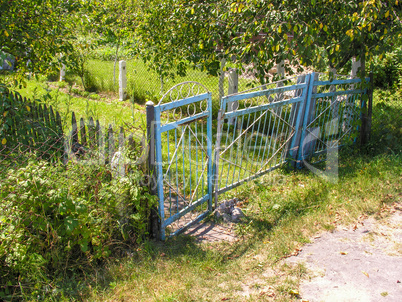 Rickety iron gate