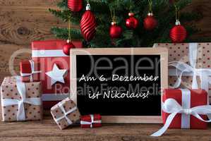 Colorful Christmas Tree, Nikolaus Means Nicholas Day