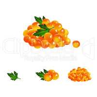 Red Caviar, Isolated Illustration