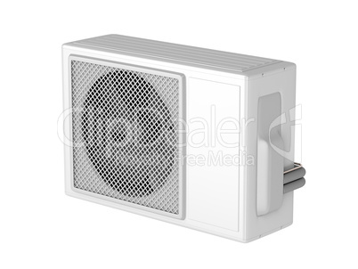Air conditioner isolated on white