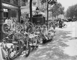 Street scene in Paris, August 23, 1953