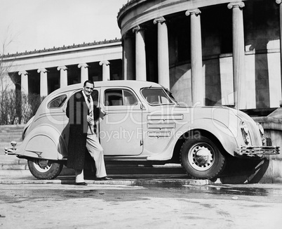 Showing off a great car