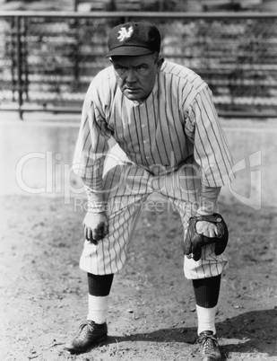 Portrait of baseball player