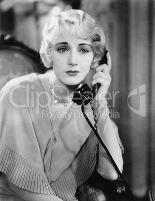 Woman on the telephone