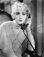 Woman on the telephone