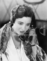 Young woman on the telephone