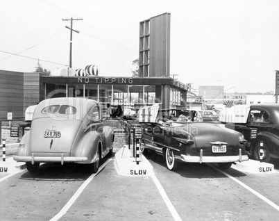 Drive-in restaurant 'The Track', Los Angeles, CA, July 10, 1948