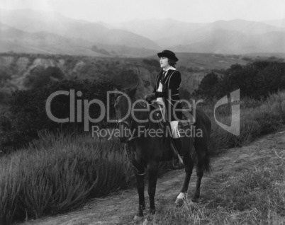 Horseback riding in the country