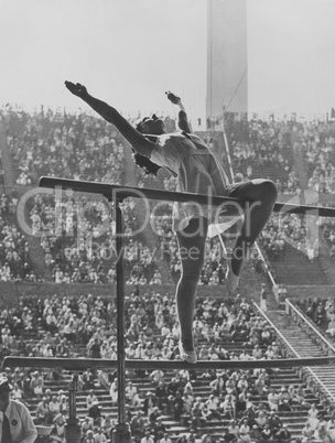 Gymnastic competition at the Olympics