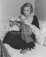 Knitting a sweater