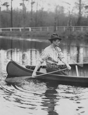 Rowing down river